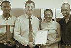 (L-to-R) Wisdom Ramavhulela, Nico Marneweck, Lettie Mbatla and Lindani Mashapa